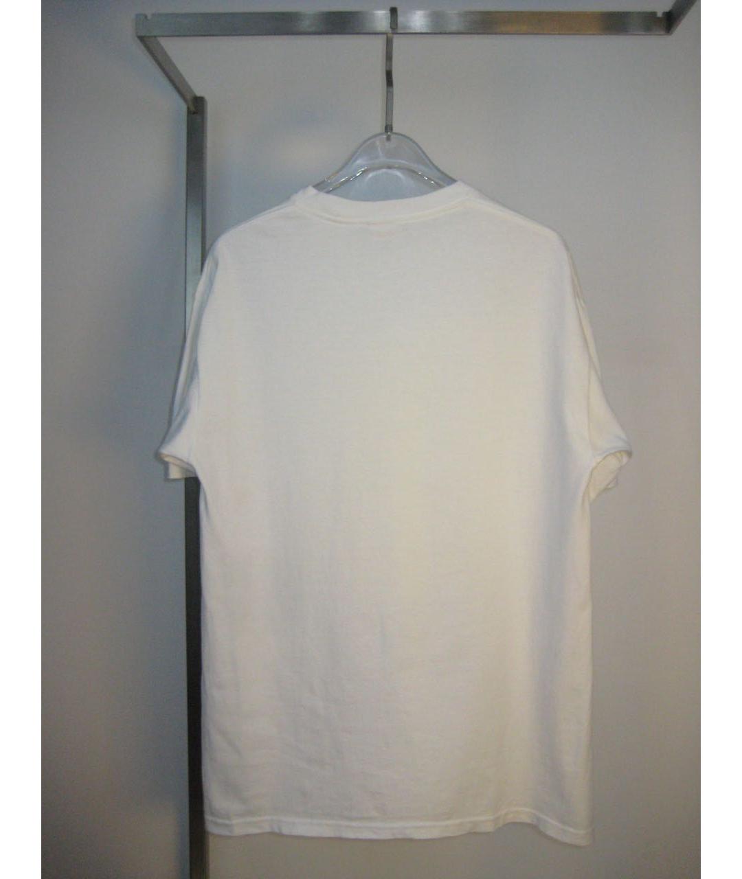 SUPREME Белая хлопковая футболка, фото 4