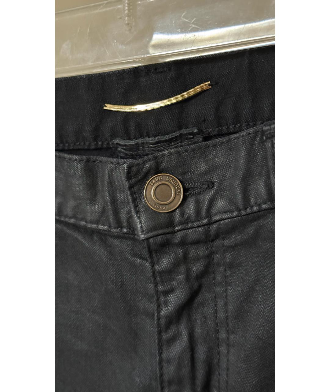 SAINT LAURENT Черные прямые джинсы, фото 5