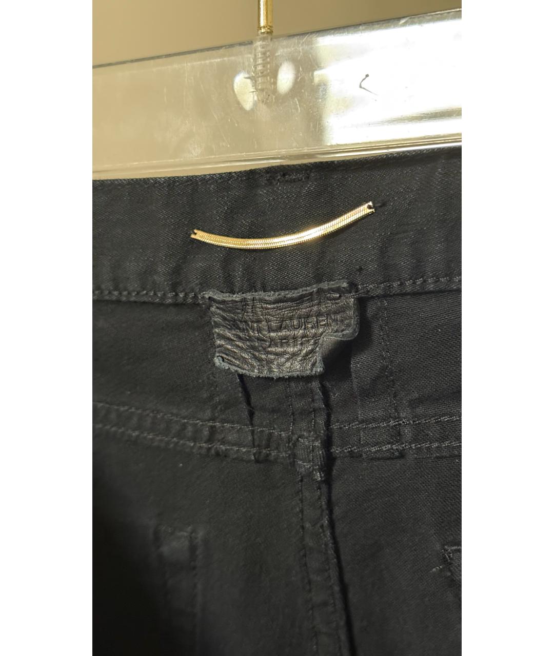 SAINT LAURENT Черные прямые джинсы, фото 6