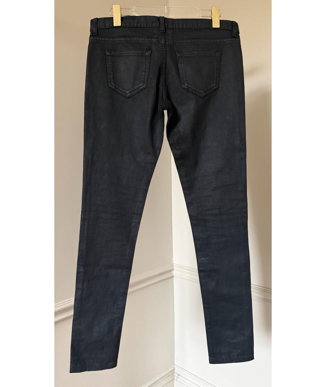 SAINT LAURENT Черные прямые джинсы, фото 2