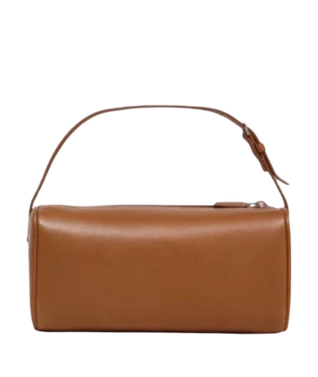 THE ROW Коричневая кожаная сумка с короткими ручками, фото 1