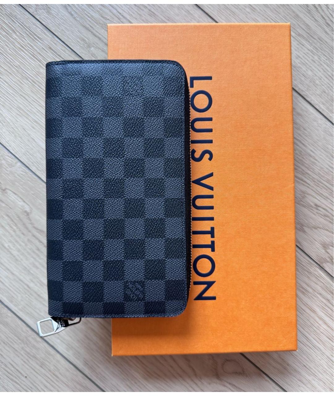 LOUIS VUITTON Черный кошелек, фото 2