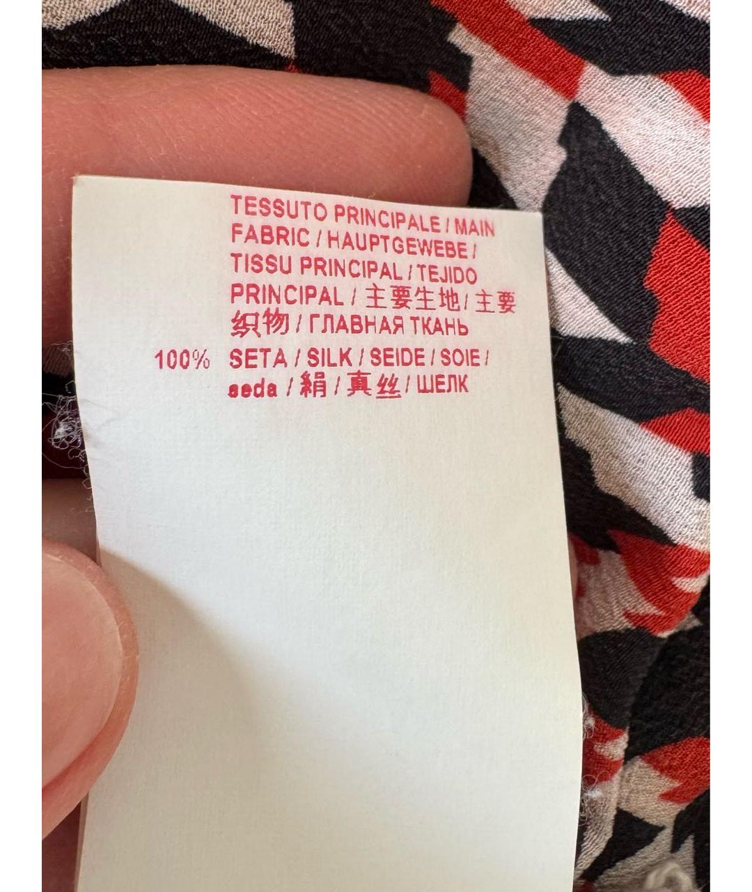 MARNI Мульти шелковые брюки широкие, фото 8