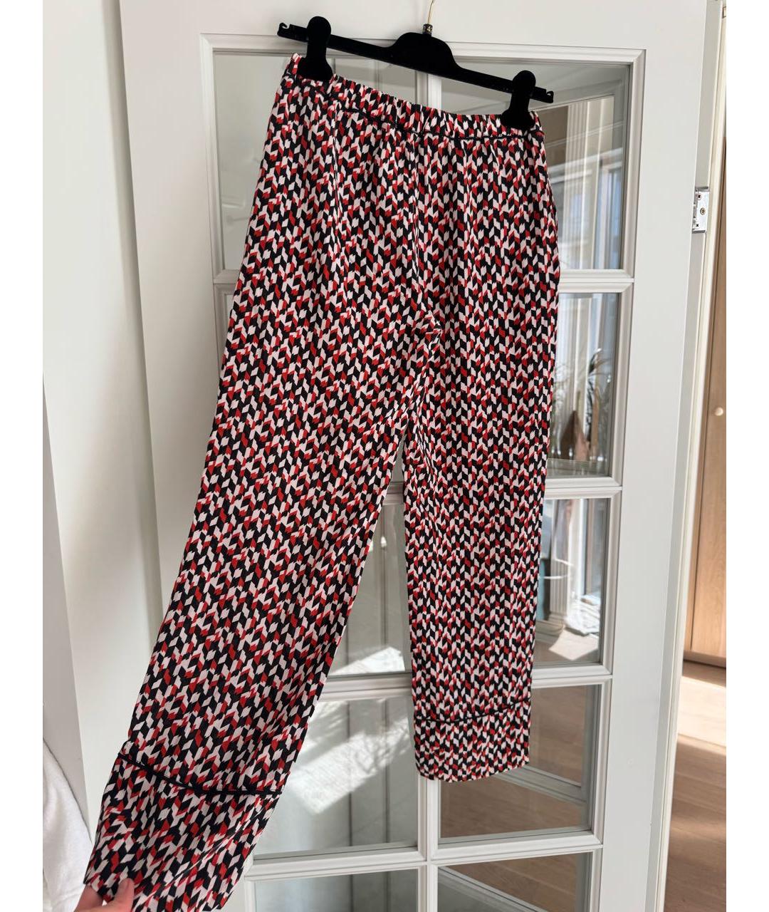 MARNI Мульти шелковые брюки широкие, фото 2