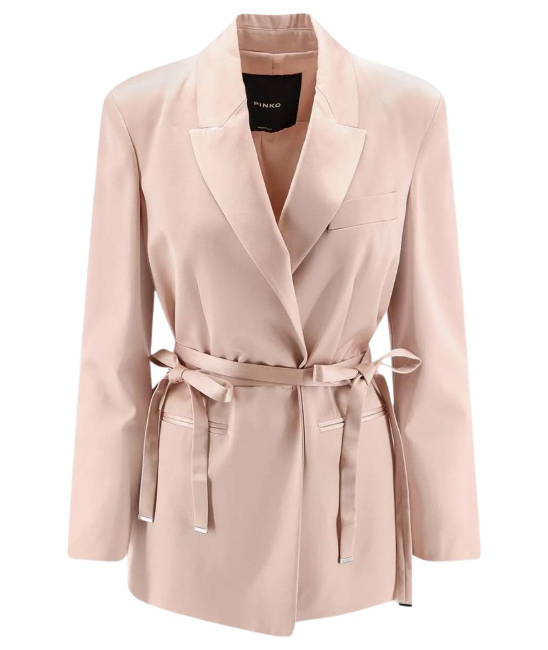 PINKO Розовый ацетатный жакет/пиджак, фото 1