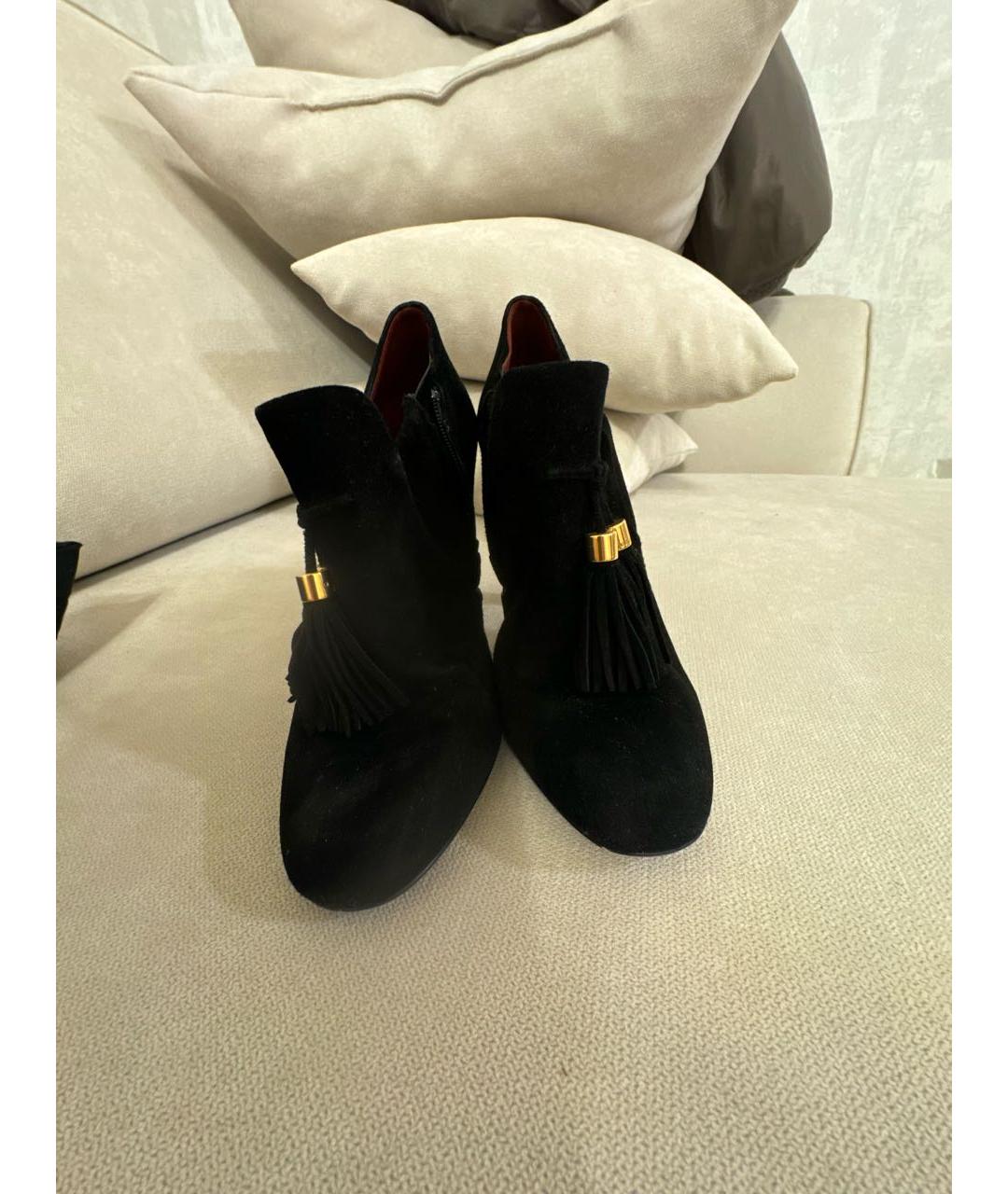 GUCCI Черные замшевые ботильоны, фото 2