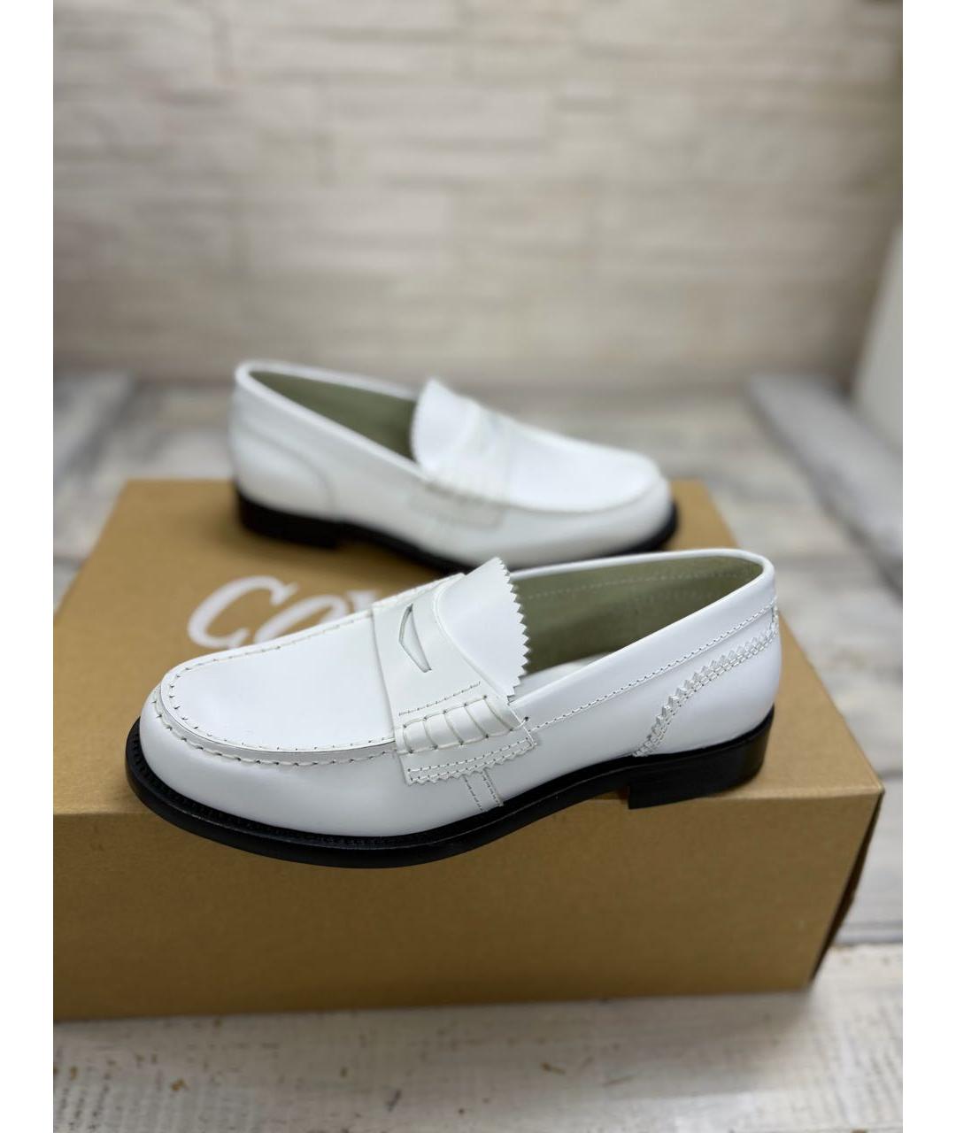 COLLEGE Белые кожаные лоферы, фото 9