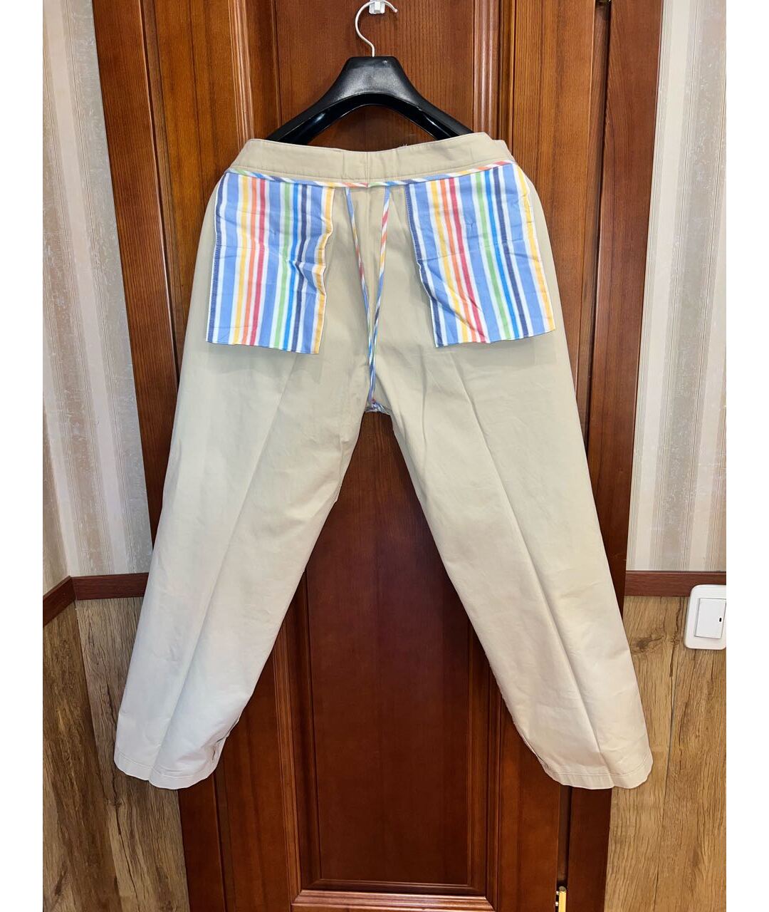 PAUL & SHARK Бежевые хлопковые классические брюки, фото 3