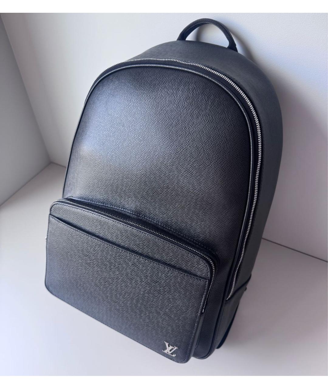 LOUIS VUITTON Черный кожаный рюкзак, фото 3