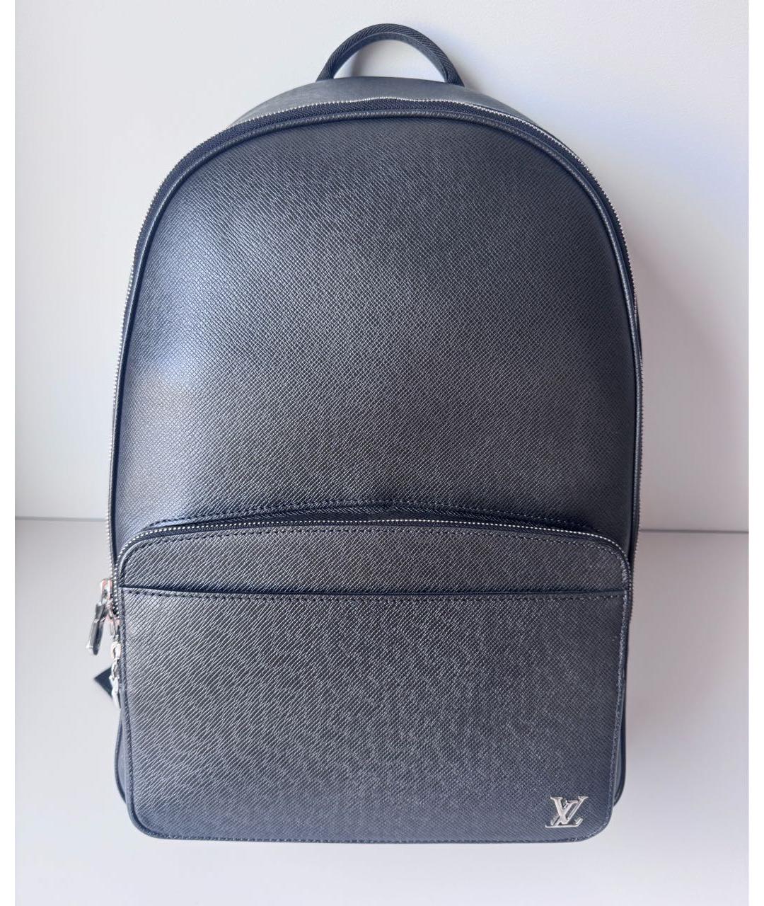 LOUIS VUITTON Черный кожаный рюкзак, фото 9