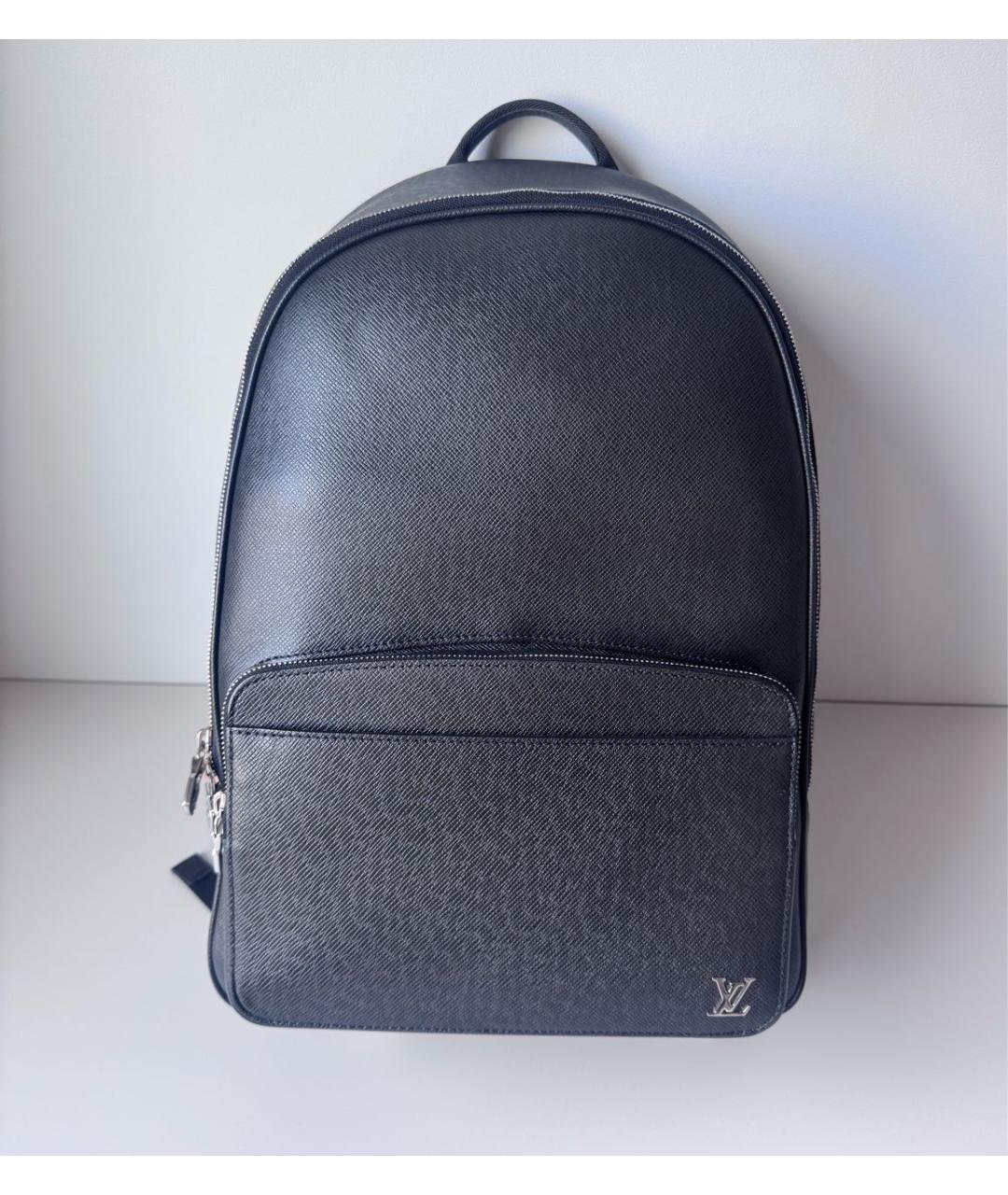 LOUIS VUITTON Черный кожаный рюкзак, фото 2