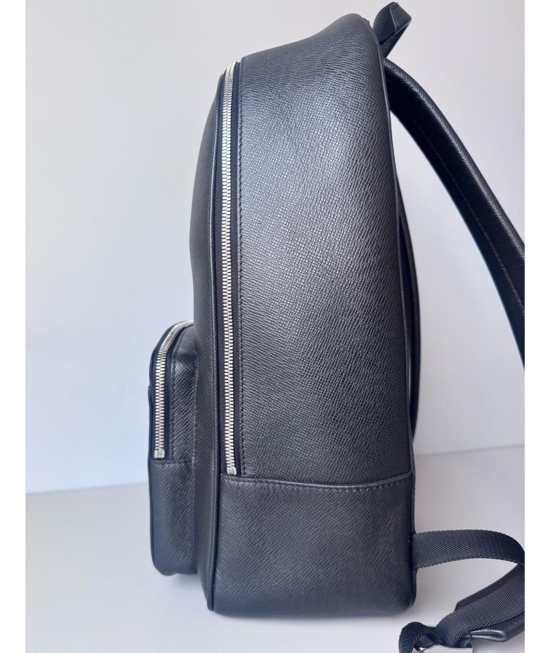 LOUIS VUITTON Черный кожаный рюкзак, фото 6