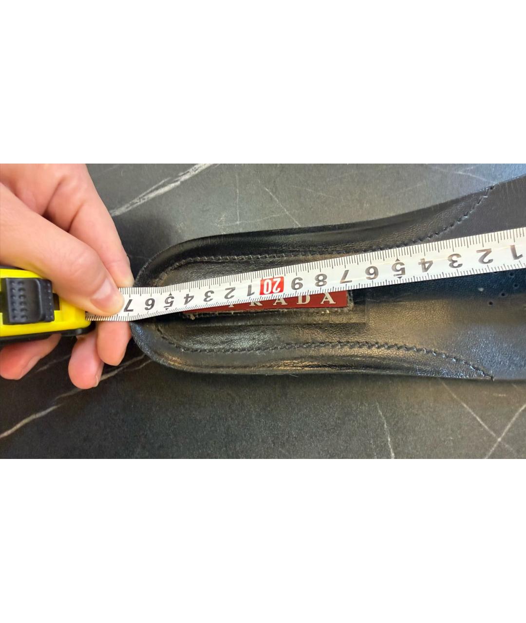 PRADA Черные текстильные кроссовки, фото 5