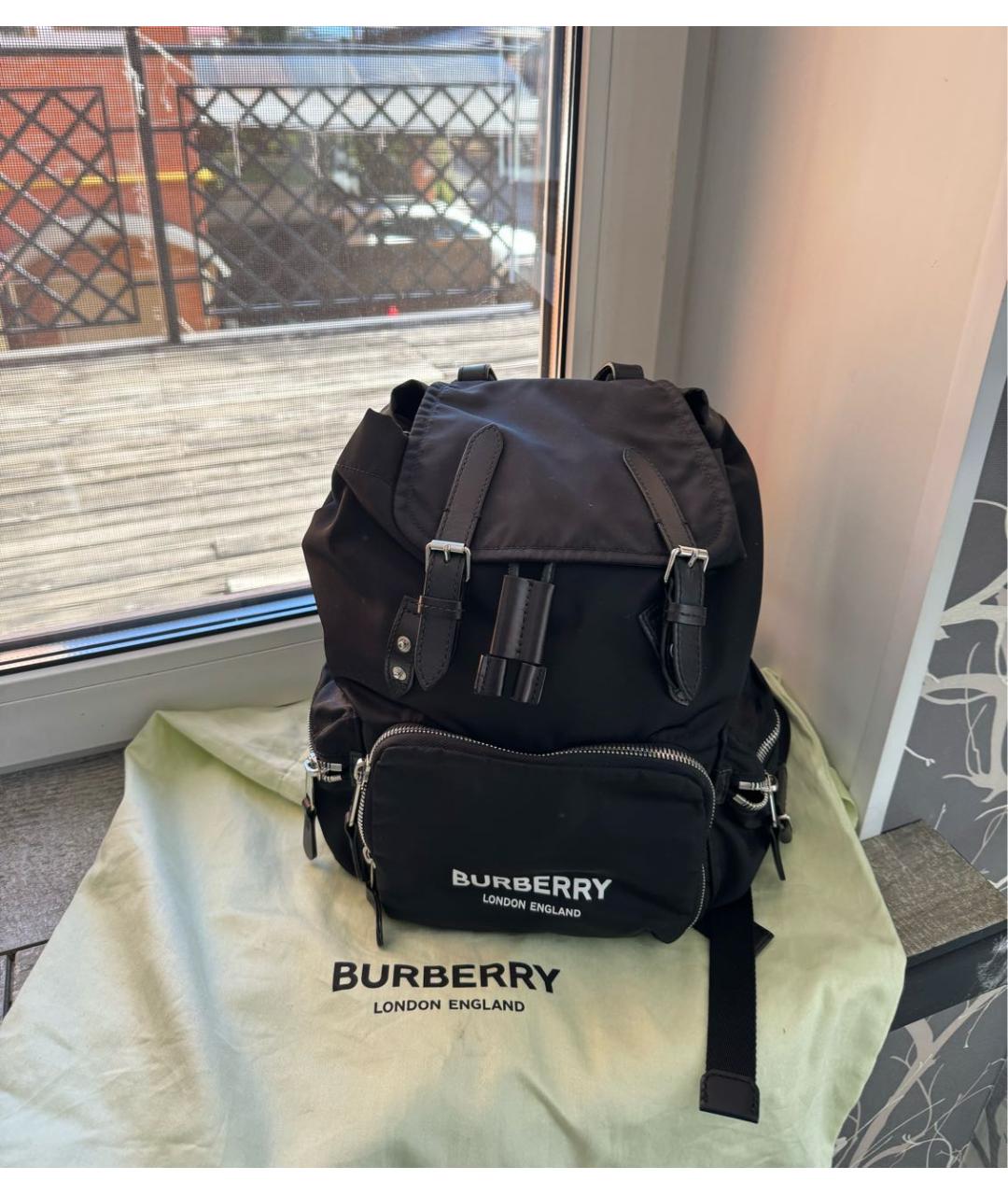 BURBERRY Черный рюкзак, фото 8