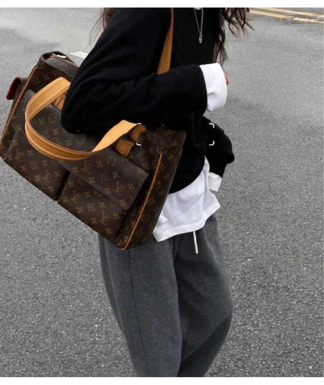 LOUIS VUITTON Коричневая сумка через плечо, фото 3