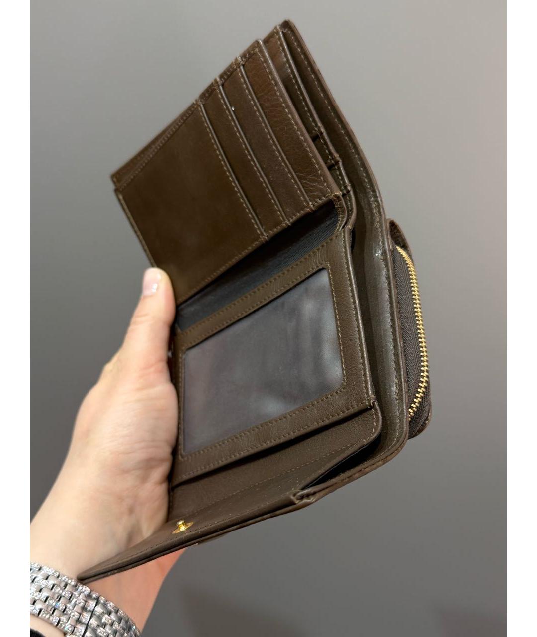 ETRO Коричневый кожаный кошелек, фото 3