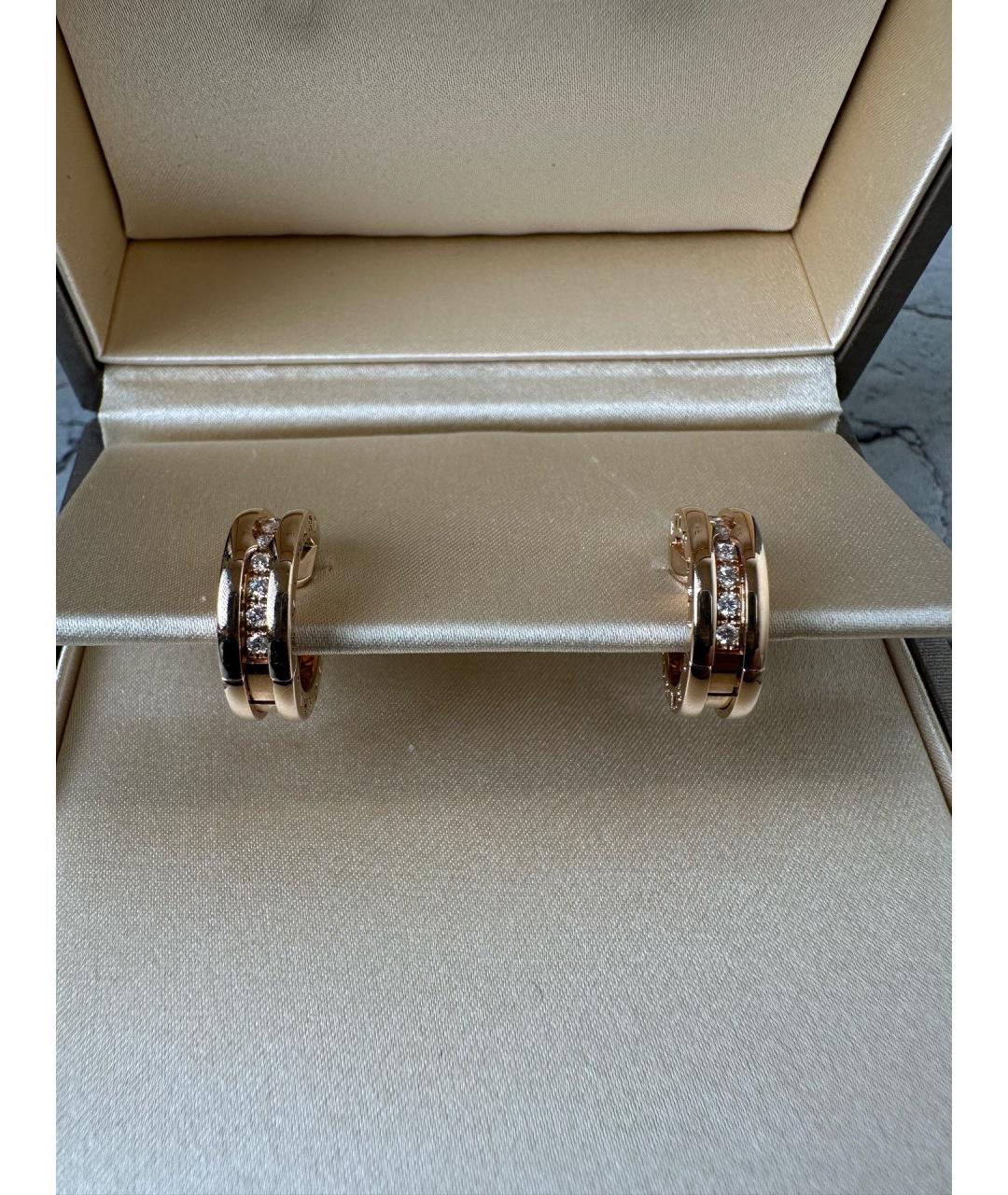 BVLGARI Золотые серьги из розового золота, фото 9