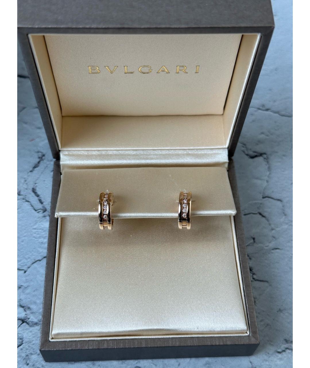 BVLGARI Золотые серьги из розового золота, фото 4