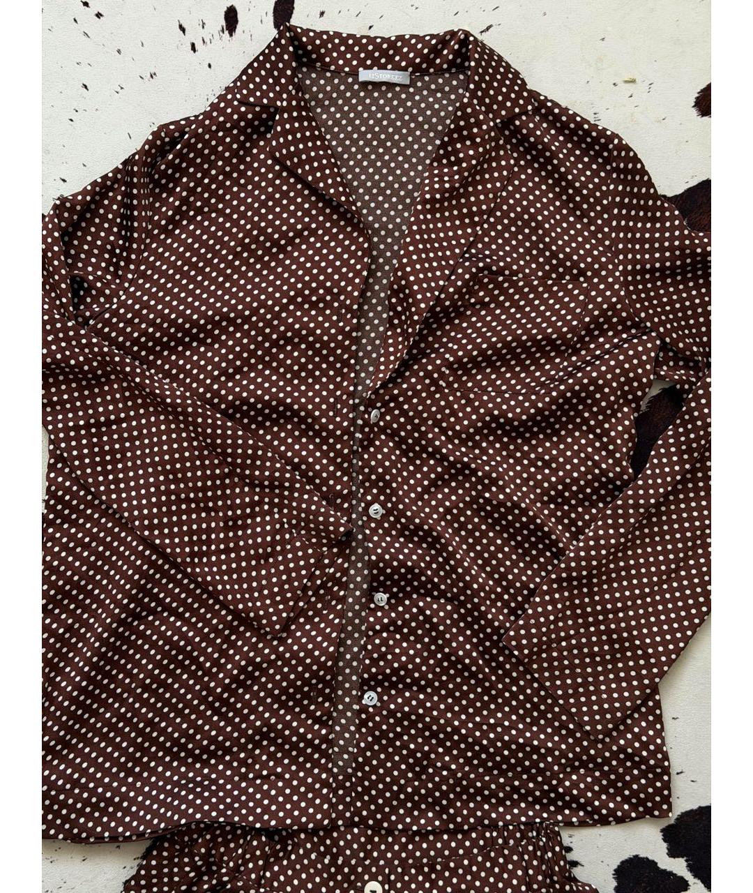 12 STOREEZ Коричневый полиэстеровый костюм с брюками, фото 5