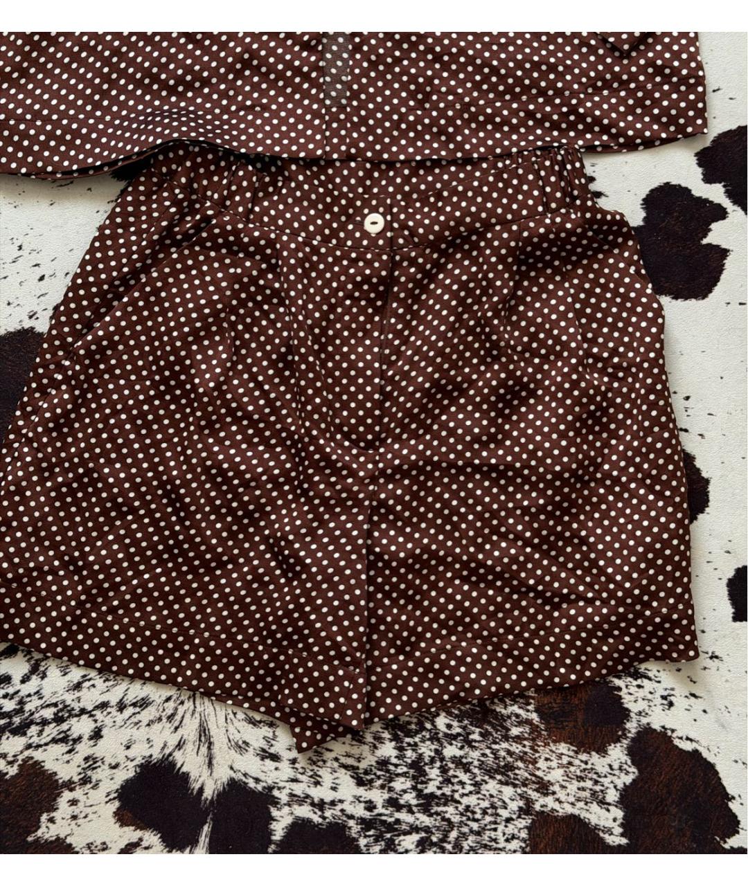 12 STOREEZ Коричневый полиэстеровый костюм с брюками, фото 2