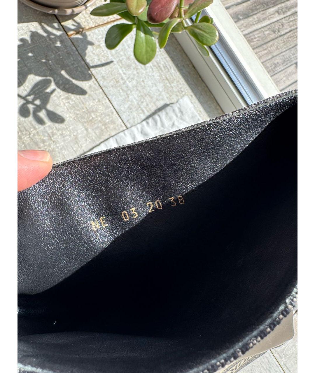CHRISTIAN DIOR Черные сапоги, фото 5