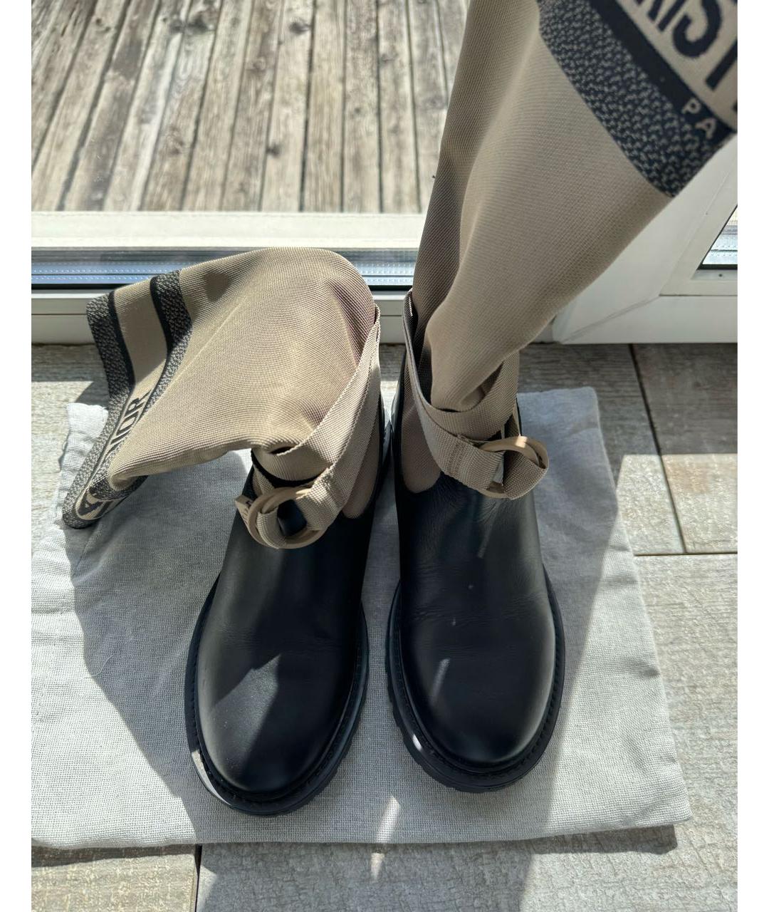 CHRISTIAN DIOR Черные сапоги, фото 2