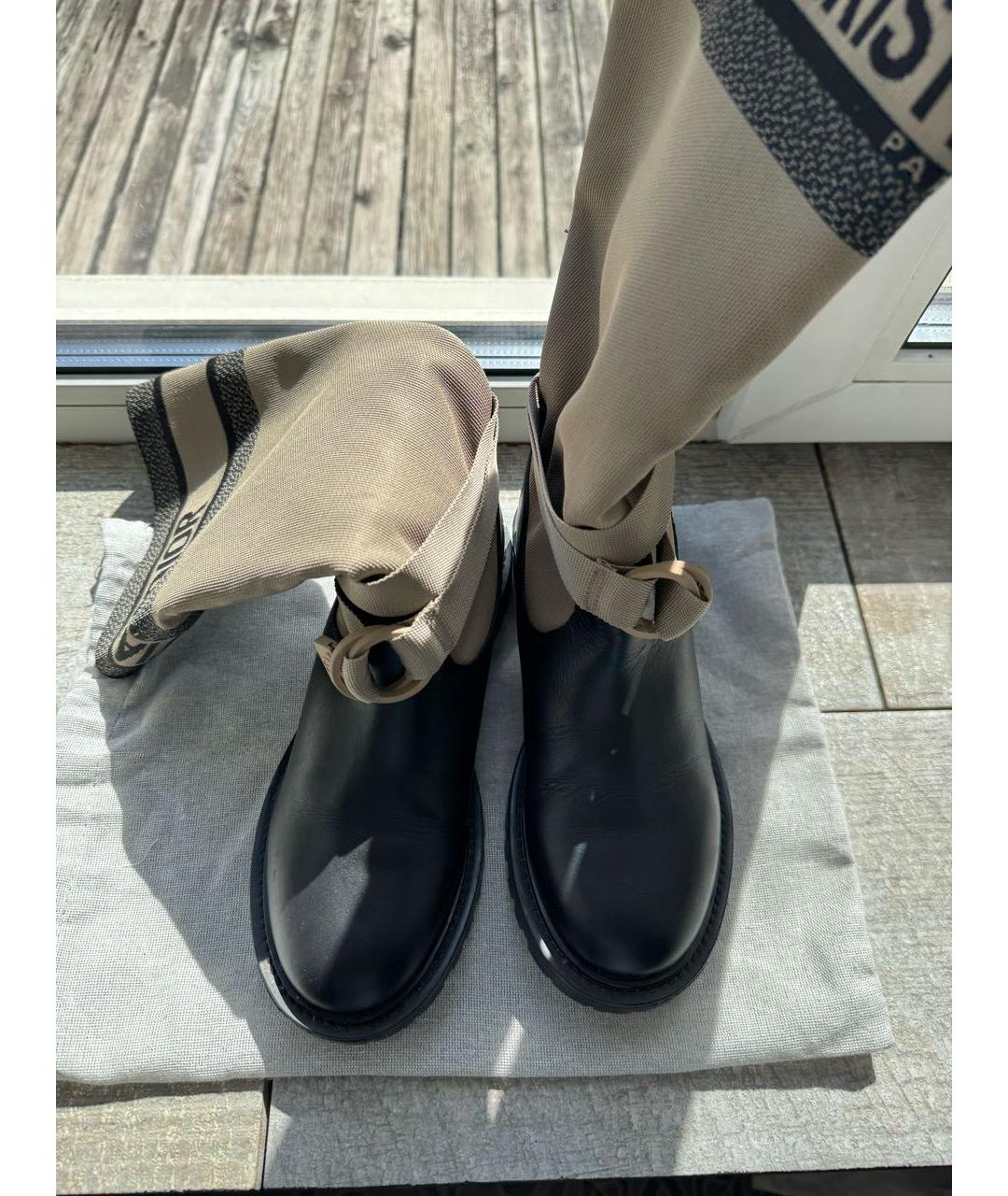 CHRISTIAN DIOR Черные сапоги, фото 3