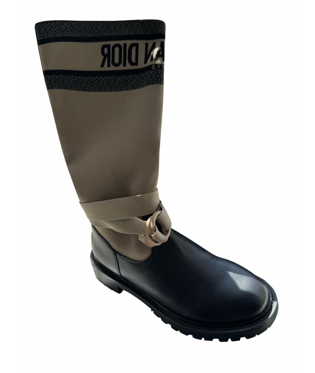 CHRISTIAN DIOR Черные сапоги, фото 1