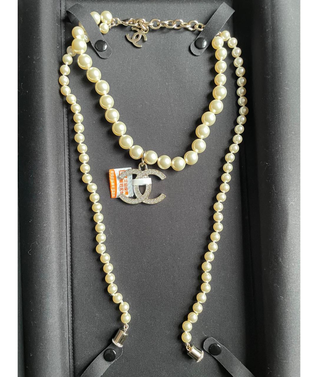 CHANEL Бежевое колье, фото 3