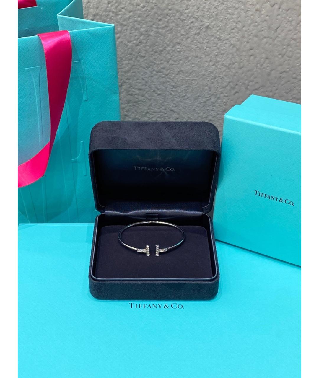 TIFFANY&CO Серебрянный браслет из белого золота, фото 3