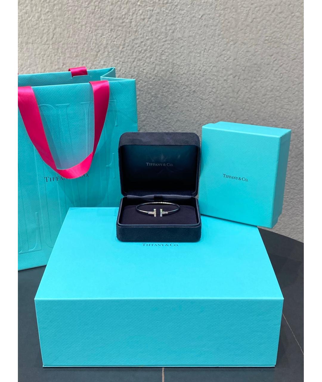 TIFFANY&CO Серебрянный браслет из белого золота, фото 2