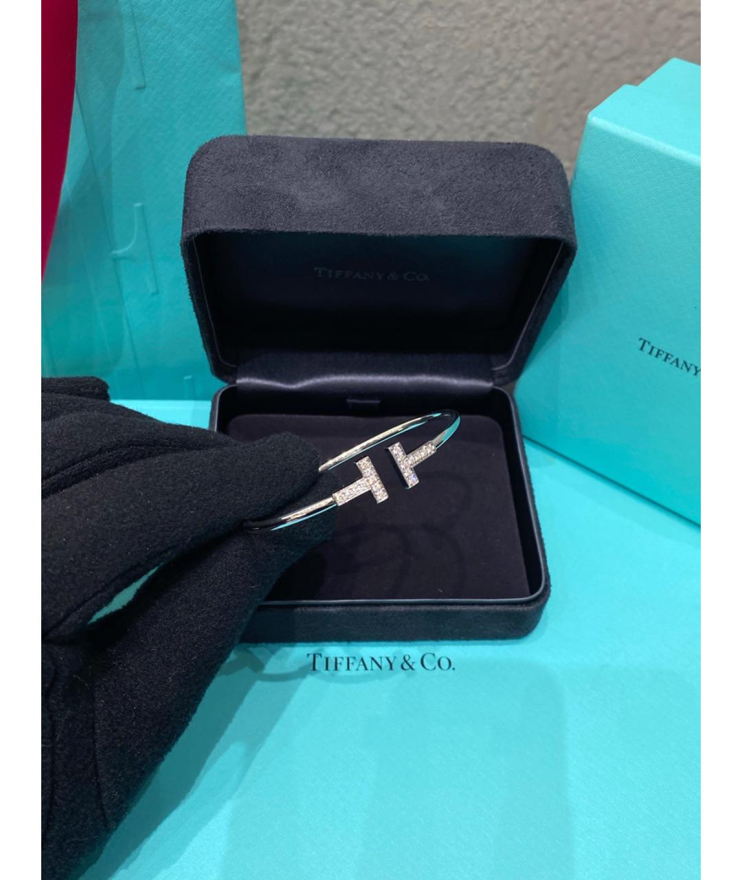 TIFFANY&CO Серебрянный браслет из белого золота, фото 5
