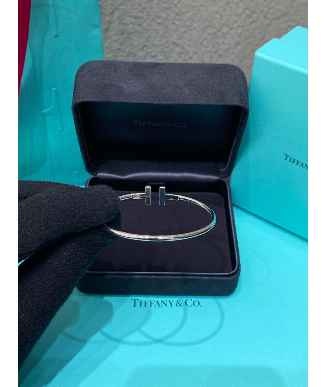 TIFFANY&CO Серебрянный браслет из белого золота, фото 6