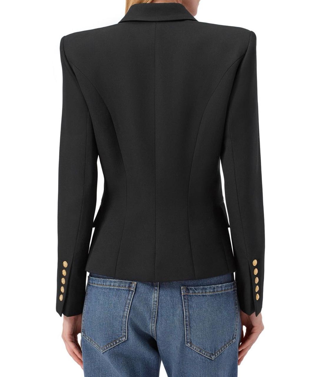 BALMAIN Черный шерстяной жакет/пиджак, фото 2