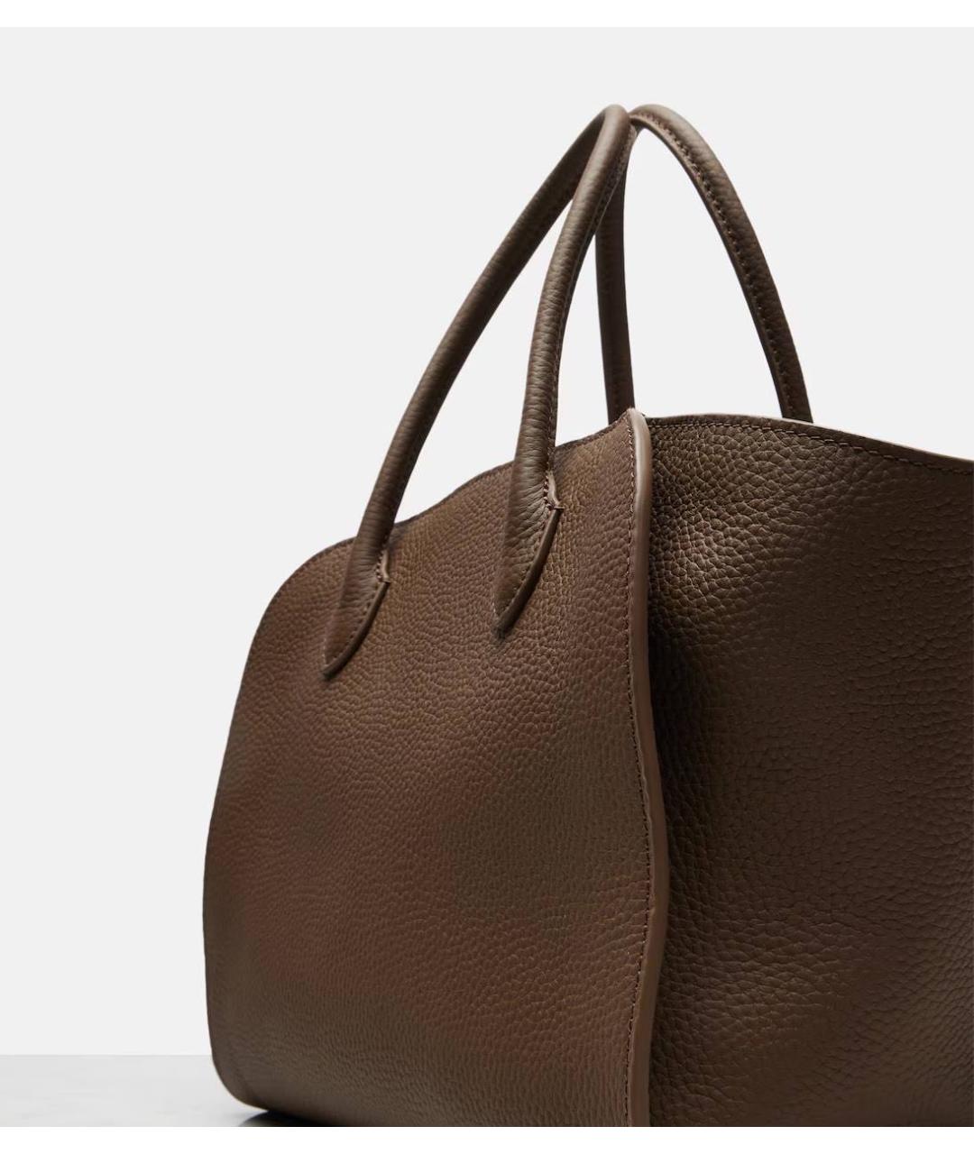 THE ROW Коричневая кожаная сумка тоут, фото 3