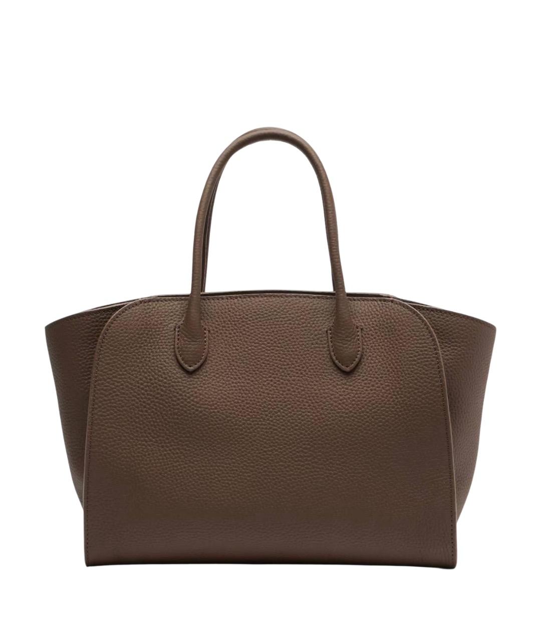 THE ROW Коричневая кожаная сумка тоут, фото 1