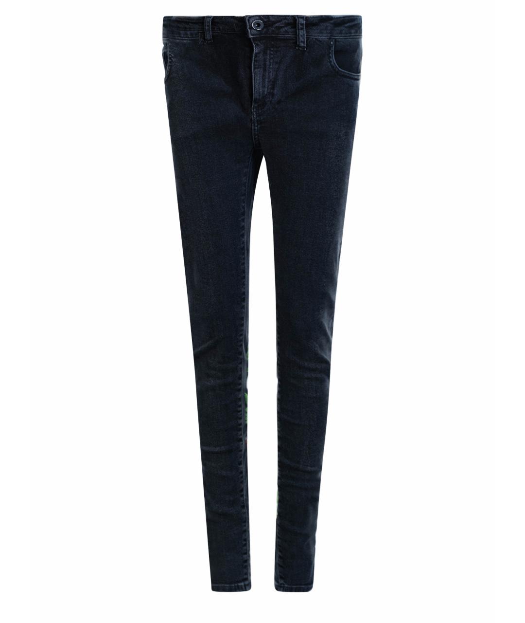 OFF-WHITE Серые хлопковые джинсы слим, фото 1