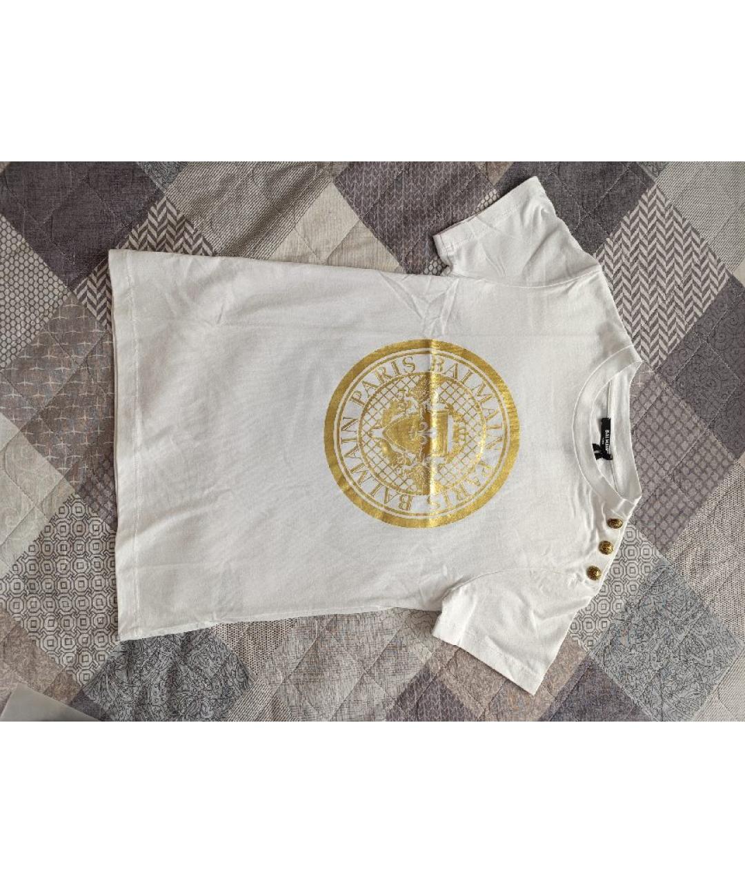 BALMAIN Белый хлопковый детская футболка / топ, фото 3