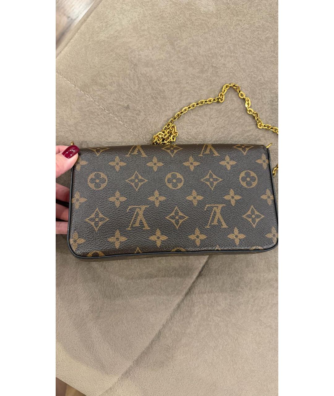 LOUIS VUITTON Коричневая сумка с короткими ручками, фото 2