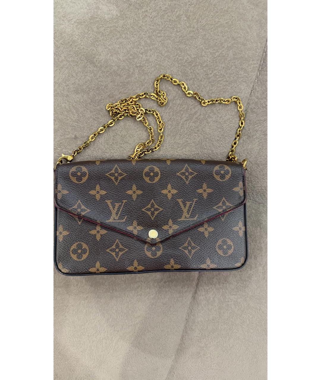 LOUIS VUITTON Коричневая сумка с короткими ручками, фото 4