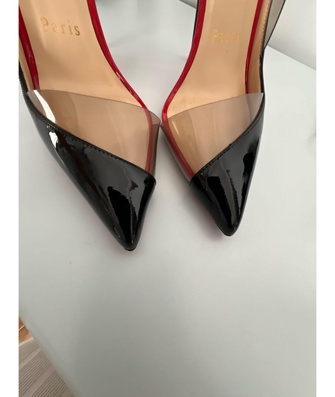 CHRISTIAN LOUBOUTIN Черные туфли из лакированной кожи, фото 7