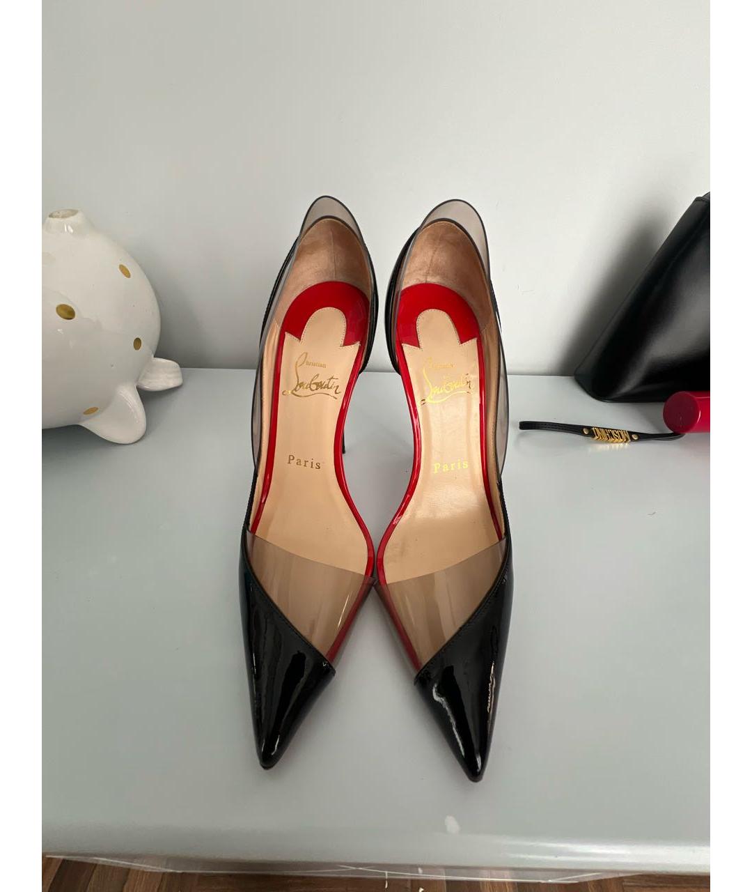 CHRISTIAN LOUBOUTIN Черные туфли из лакированной кожи, фото 2