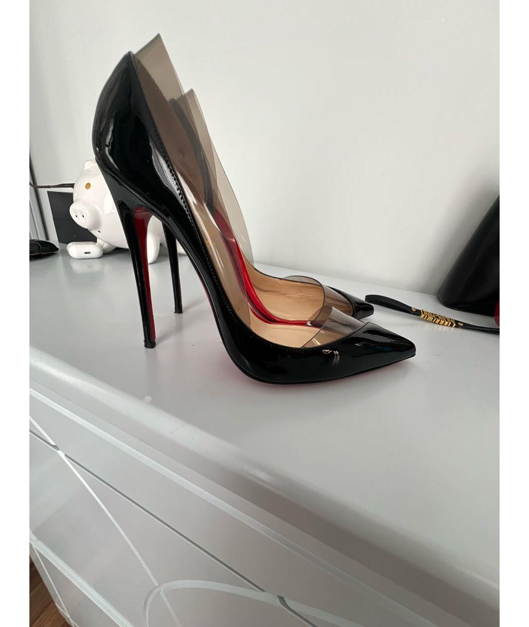 CHRISTIAN LOUBOUTIN Черные туфли из лакированной кожи, фото 5