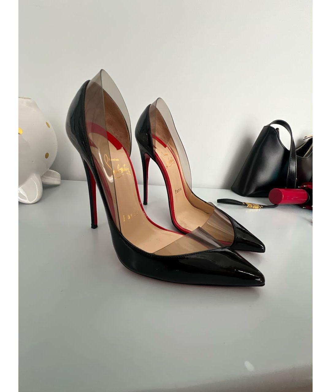 CHRISTIAN LOUBOUTIN Черные туфли из лакированной кожи, фото 8