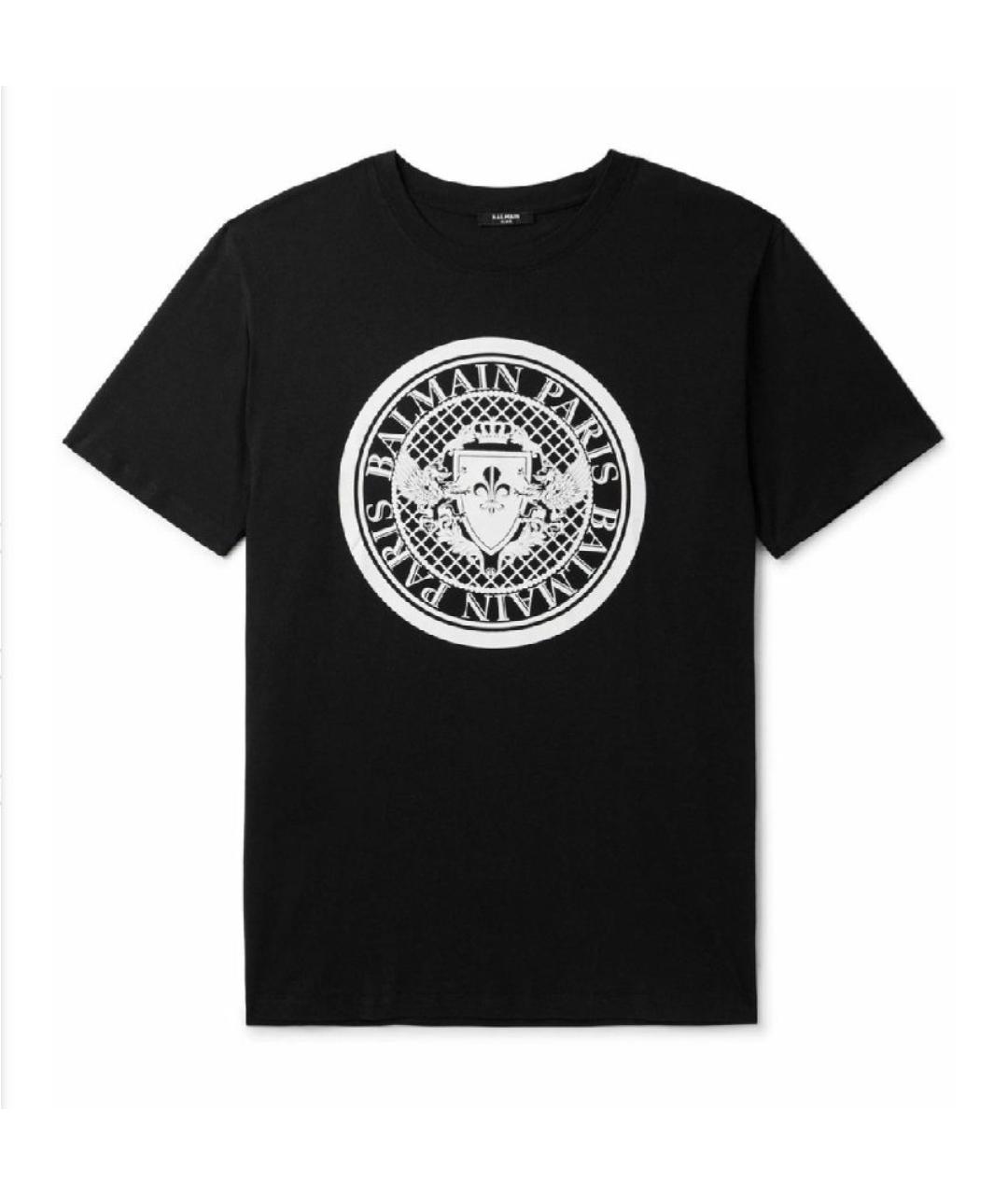 BALMAIN Черная хлопковая детская футболка, фото 4