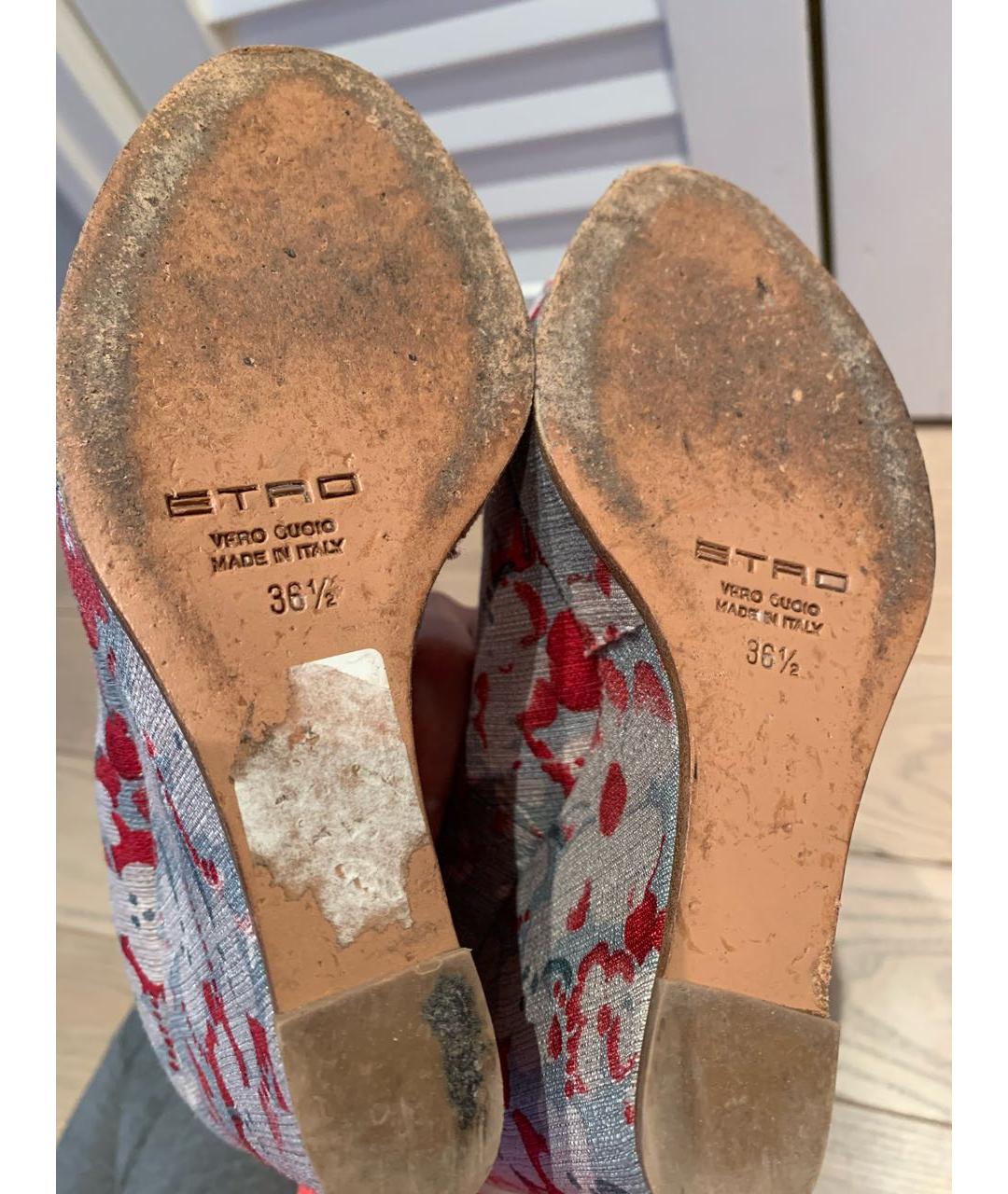 ETRO Мульти текстильные мюли, фото 7