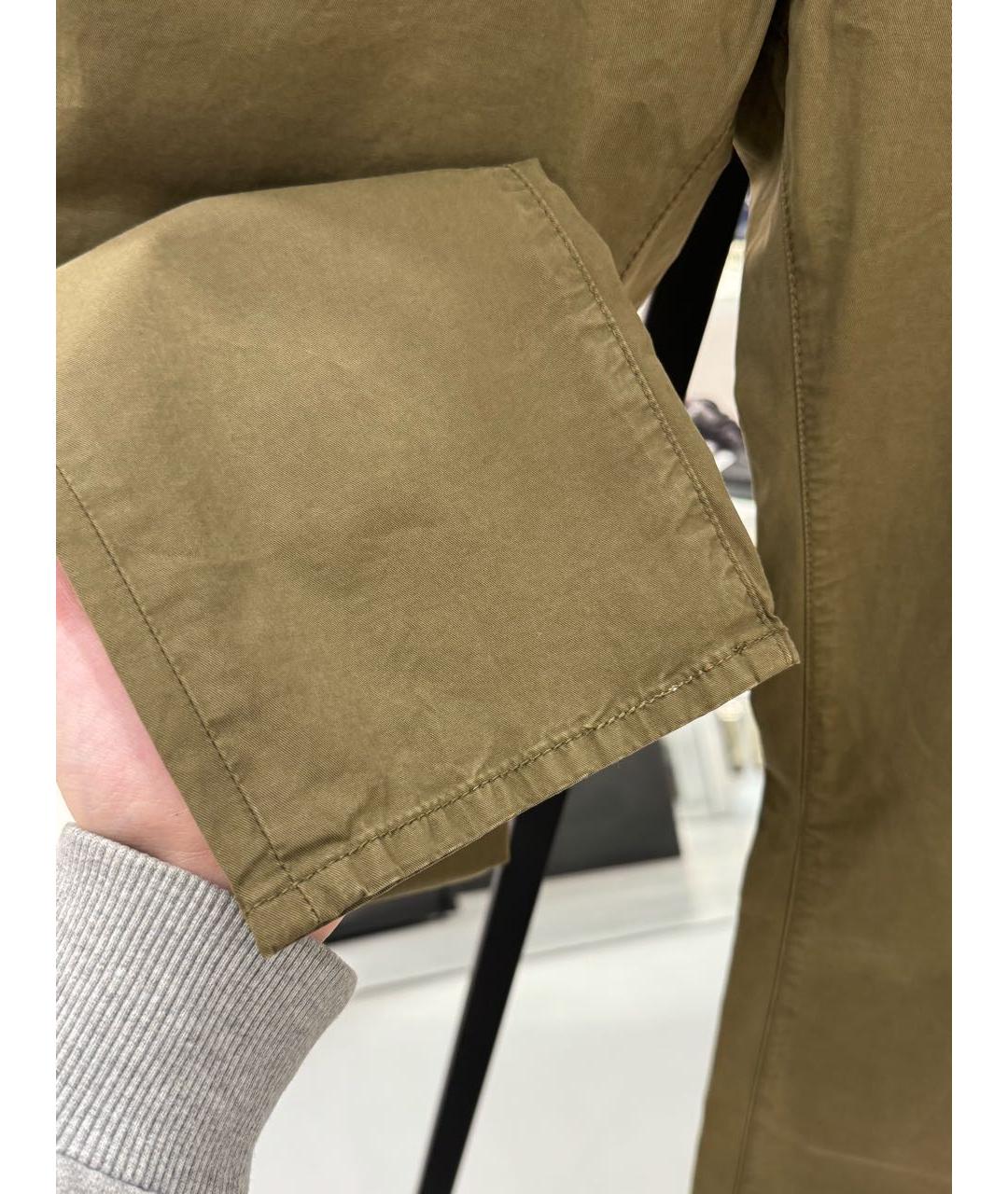 JACOB COHEN Хаки хлопковые повседневные брюки, фото 6