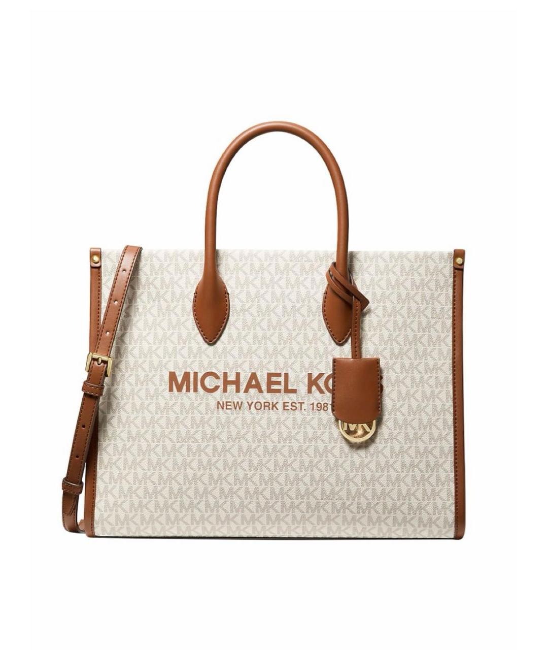 MICHAEL KORS Бежевая сумка тоут, фото 6