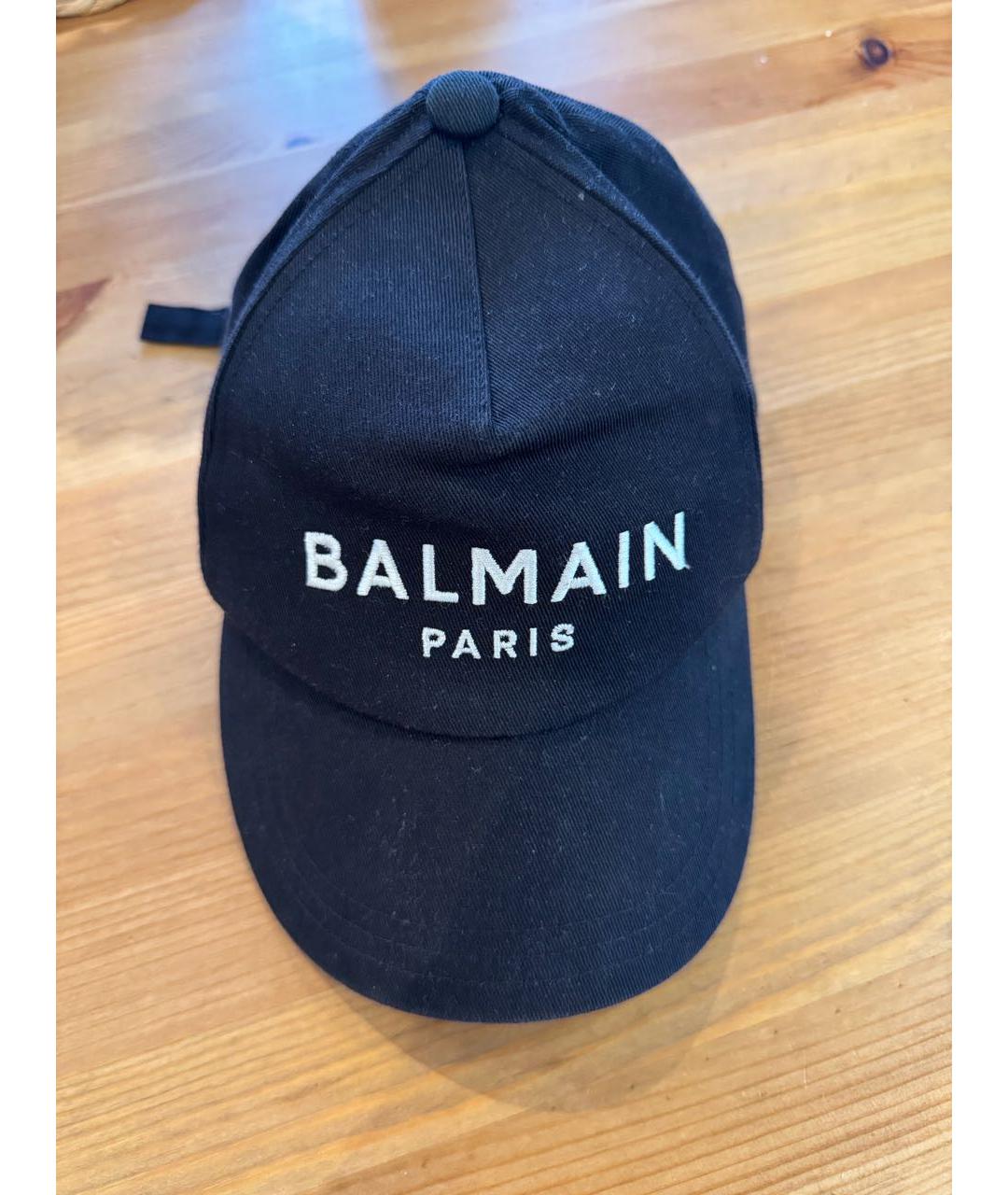 BALMAIN Черная хлопковая кепка, фото 6