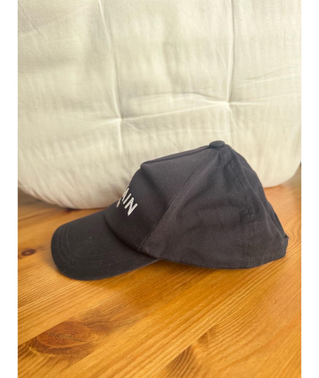BALMAIN Черная хлопковая кепка, фото 2